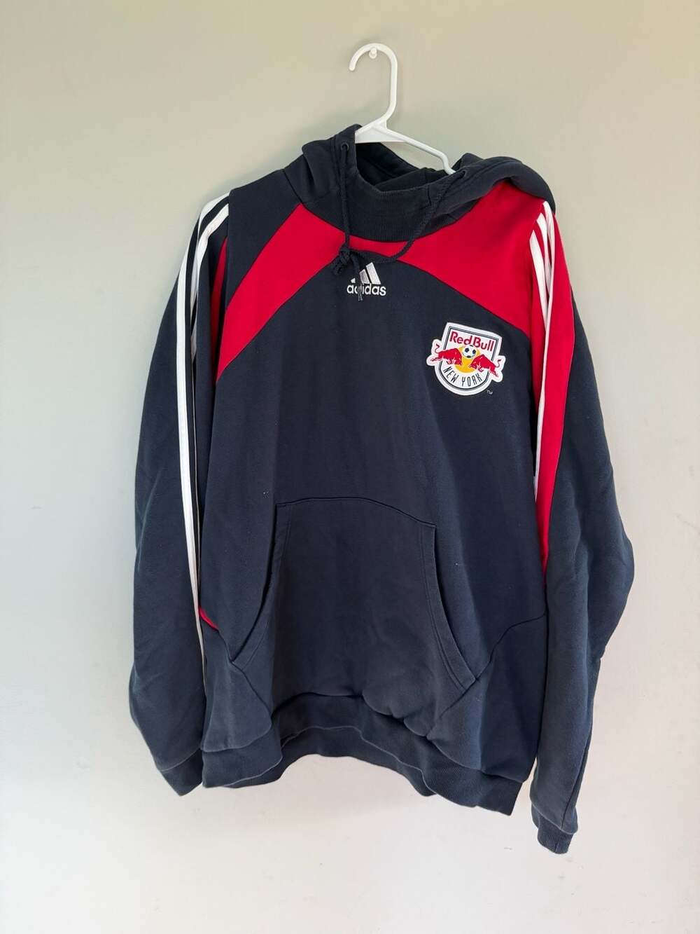 Adidas New York Red Bulls MLS Soccer Hooded Sweatshirt
